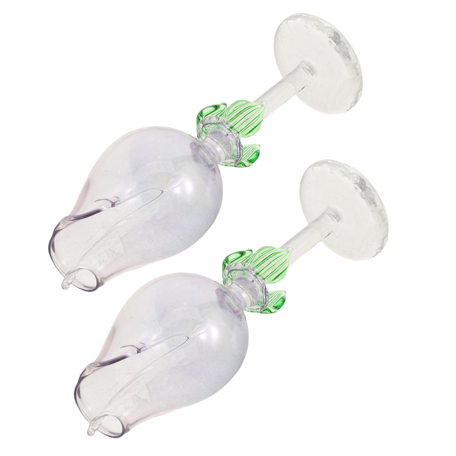 Home Fragrance Oils - 2Pcs Flower Shaped Glass Essential Oil