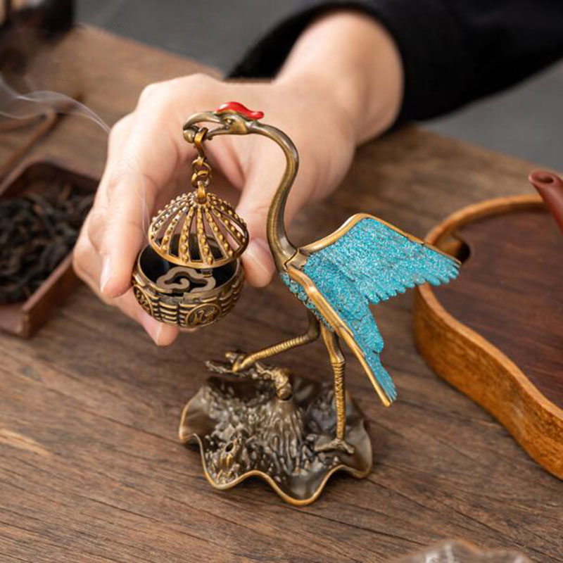 Metal Crane Hanging Basket Aro - Home Fragrance Lamp review and price