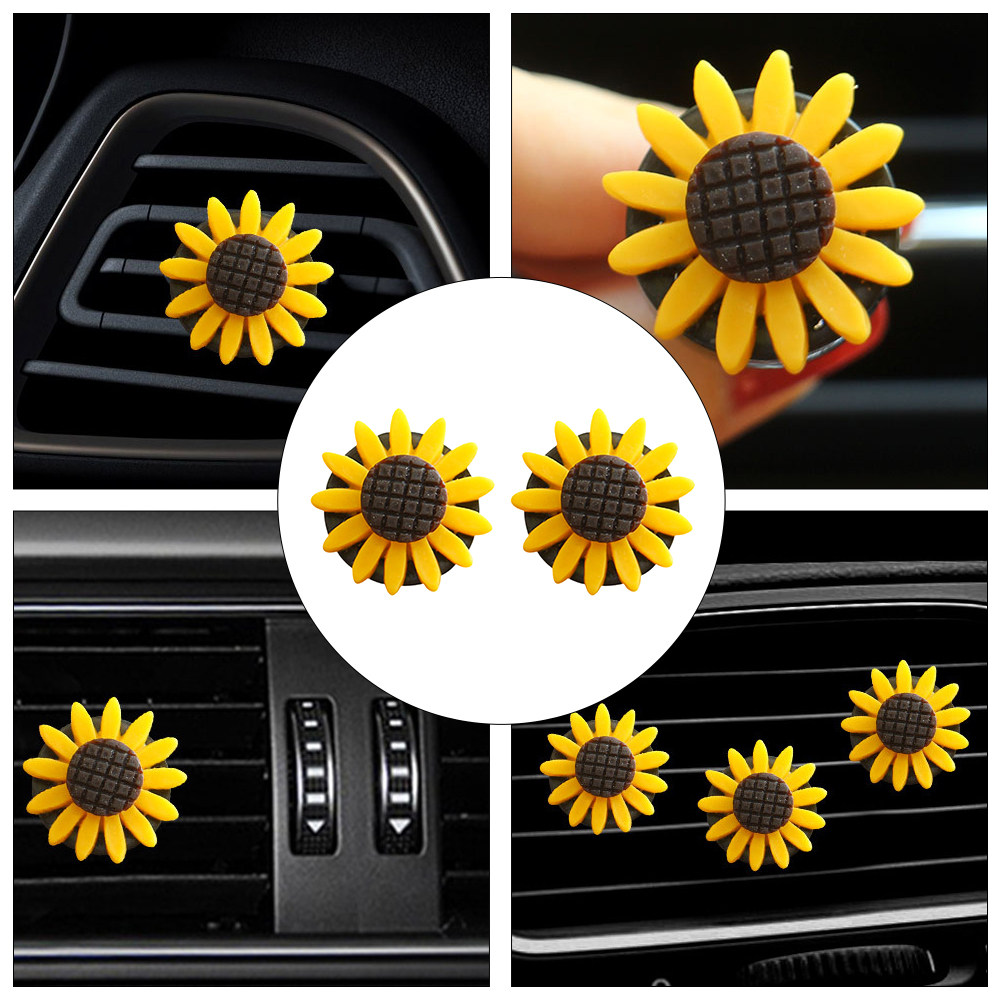 2Pcs Sunflower Car Aromatherap - Home Fragrance M&S Disinfectant Hack review and price