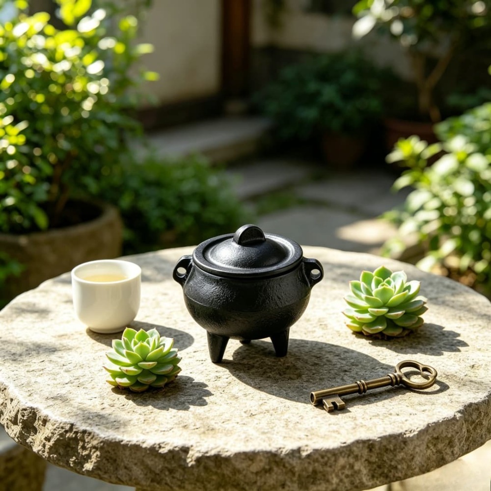 Mini Cast Iron Cauldron Incens - Home Fragrance Miniso review and price