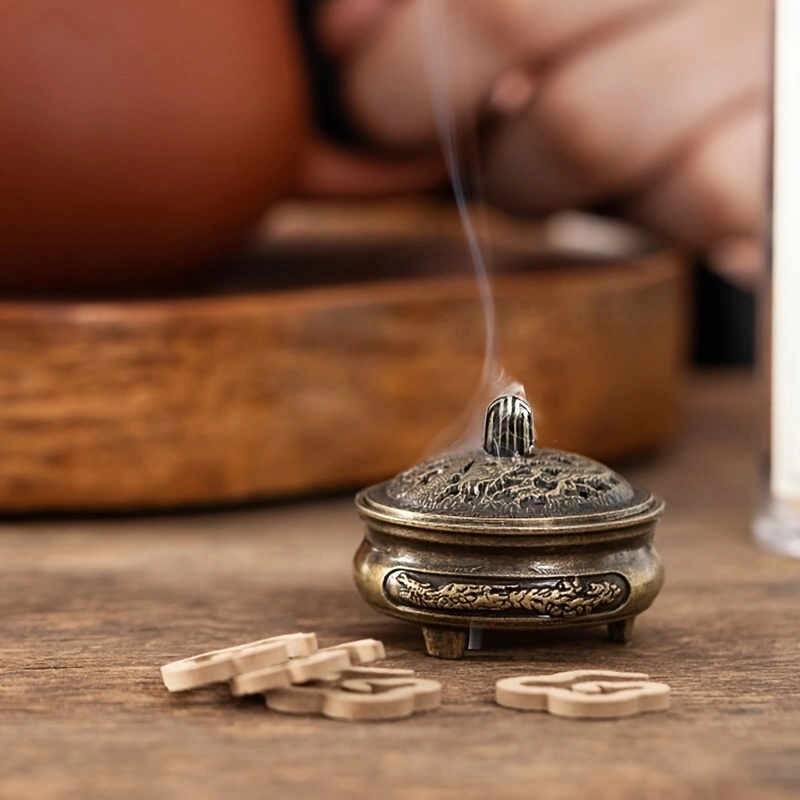 Antique Brass Pocket Incense B - Home Fragrance Miniso review and price