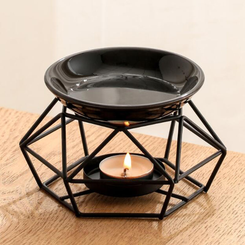 Ceramic Bowl Iron Rack Black C - Home Fragrance Lamp review and price