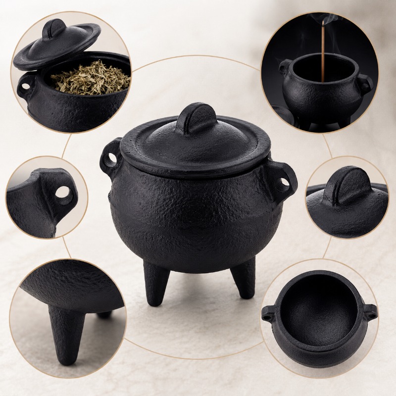 Retro Cast Iron Incense Burner - Home Fragrance Miniso review and price